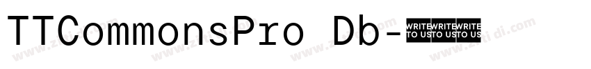 TTCommonsPro Db字体转换